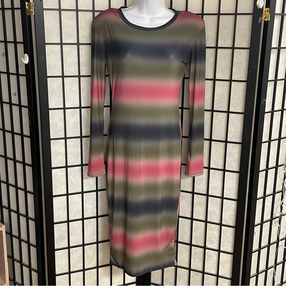 Magia ladies multicolored midi dress size medium
